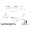 Mesa para Computador Gamer 1 Gaveta 1200x600 Netmobil - Preto - 4