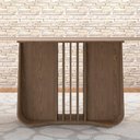 Ver imagem 3 de Kit Mesa de Jantar Harpa com 6 Cadeiras Sinfonia em Linho Carvalho/fendi/creme