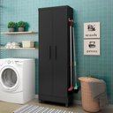 Ver imagem 2 de Armário Multiuso 2 Portas - Preto