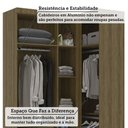 Ver imagem 7 de Guarda Roupas Modulado de Canto Reto 2 Peças com 4 Portas Paris Luciane Móveis