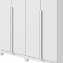 Ver imagem 5 de Guarda Roupa 4 Portas Alonzo Branco 153,5cm Fabrispuma