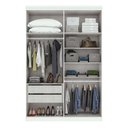 Ver imagem 2 de Guarda Roupa 4 Portas Alonzo Branco 153,5cm Fabrispuma