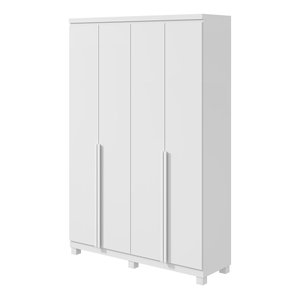 Guarda Roupa 4 Portas Alonzo Branco 153,5cm Fabrispuma