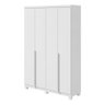 Guarda Roupa 4 Portas Alonzo Branco 153,5cm Fabrispuma - 1