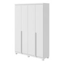 Ver imagem 1 de Guarda Roupa 4 Portas Alonzo Branco 153,5cm Fabrispuma