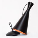 Ver imagem 2 de Kit 2 Luminária Pendente Cone Venturi Preto Fosco / Cobre