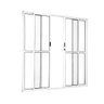 Porta de Correr Central em Alumínio Branco 2,00x2,10cm - 1