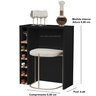 Adega Planejada Carvalho 4008 cor Preto / nature - Comprar moveis em casa - 4
