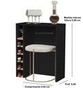 Ver imagem 4 de Adega Planejada Carvalho 4008 cor Preto / nature - Comprar moveis em casa