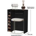 Ver imagem 4 de Adega Planejada Carvalho 4008 cor Preto / nature - Comprar moveis em casa