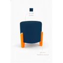 Ver imagem 3 de Kit com 2 Puff's Redondo Confortável Minimalista Thor Linho