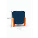 Ver imagem 5 de Kit com 2 Puff's Redondo Confortável Minimalista Thor Linho