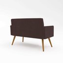 Ver imagem 3 de Sofá Namoradeira 2 Lugares - Balaqui Decor Cor:marrom
