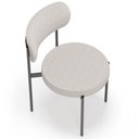 Ver mais imagens de Kit 06 Cadeiras Estofadas para Sala de Jantar Louvre L02 Bouclê Cru - Lyam Decor