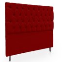 Ver imagem 5 de Cabeceira Estofada com Capitonê para Cama de Casal 160 Mirage Suede