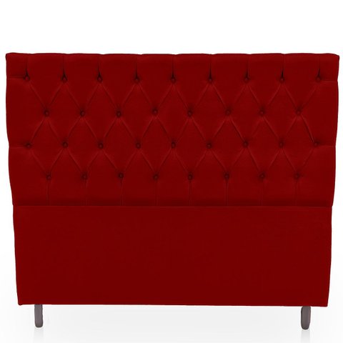 Cabeceira Estofada com Capitonê para Cama de Casal 160 Mirage Suede