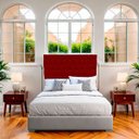 Ver imagem 2 de Cabeceira Estofada com Capitonê para Cama de Casal 160 Mirage Suede