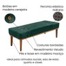 Calçadeira Recamier Casal Queen 160cm Cléo Veludo Verde - 3