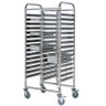 Carrinho para bandeja com 40 Niveis Therj CBGN40 A - 45cm x 72cm x 170cm - 1
