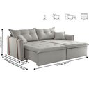 Ver imagem 3 de Sofa Cama e Reclinavel São Paulo 2,25m 04 Lugares Txr
