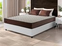 Ver imagem 1 de Conjunto Cama Box Espuma Atlanta Marrom Viúva 128x188x62