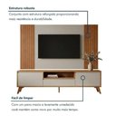 Ver imagem 3 de Conjunto Painel + Rack Vertex 237cm MDF Off White e Naturalle