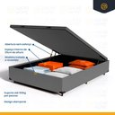 Ver mais imagens de Cama Box Baú com Colchão de Espuma D45 Pillow Top Suport Maxx Casal 138cm