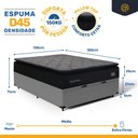 Ver imagem 4 de Cama Box Baú com Colchão de Espuma D45 Pillow Top Suport Maxx Casal 138cm