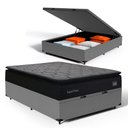 Ver imagem 1 de Cama Box Baú com Colchão de Espuma D45 Pillow Top Suport Maxx Casal 138cm