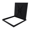 Ver imagem 3 de Tampão Articulado C Rebaixo Passagem Inspeção Preto 60x60cm