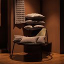 Ver imagem 6 de Almofada Domus Altenburg Tricot Decorativa 45x45cm Marrom Mocha