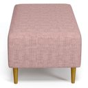 Ver imagem 7 de Kit 02 Puffs Decorativos Sala de Estar Cléo W01 Pés Palito 90 cm Linho Rosa- Lyam Decor
