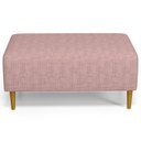 Ver imagem 5 de Kit 02 Puffs Decorativos Sala de Estar Cléo W01 Pés Palito 90 cm Linho Rosa- Lyam Decor