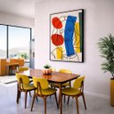 Ver imagem 3 de Quadro Canvas Matisse Minimalista 60x40cm Mold Branca