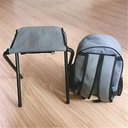 Ver imagem 3 de Mochila Termica Banqueta Dobravel Banco Portatil Bolsa Cooler Cadeira Camping Pesca Praia Viagem