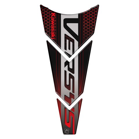 Adesivo Resinado Protetor de Tanque Moto Kawasaki Versys Teu Adesivo Vermelho