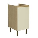 Ver imagem 2 de Balcão de Cozinha 40 Cm Nanda 1 Porta Nature/arenas - Tecno Mobili