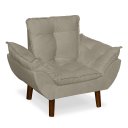 Ver imagem 2 de Mini Poltrona Cadeira Opala Infantil de Criança Suede