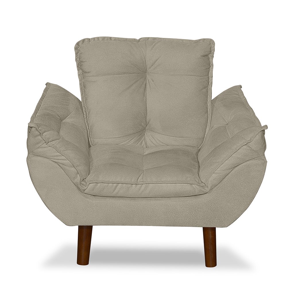 Mini Poltrona Cadeira Opala Infantil de Criança Suede