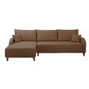 Ver imagem 3 de Sofá Albano Veludo 250 Chaise Lado Esquerdo Meu Sofá Online B016 Veludo Marrom