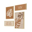 Ver imagem 1 de Conjunto 4 Quadros Decorativos Costela e Adão Folhagem Frases