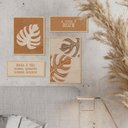 Ver imagem 2 de Conjunto 4 Quadros Decorativos Costela e Adão Folhagem Frases