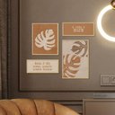 Ver imagem 3 de Conjunto 4 Quadros Decorativos Costela e Adão Folhagem Frases