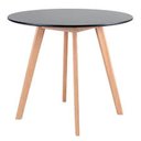 Ver imagem 1 de Mesa De Jantar Redonda Leda 90cm preta