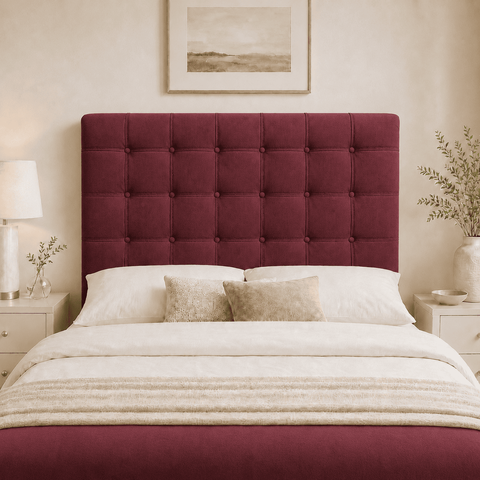 Cabeceira Ana Estofada Suede p/ Cama Box Casal King 195cm Quarto