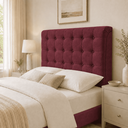 Ver imagem 2 de Cabeceira Ana Estofada Suede p/ Cama Box Casal King 195cm Quarto