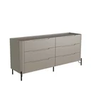 Ver imagem 3 de Cômoda Luna com 6 Gavetas em Mdf – 178x81,5x48 Cm – Acabamento Premium