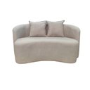 Ver imagem 3 de Sofá Decorativo Montreal 180cm Orgânico Bouclé Bege