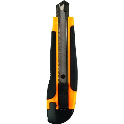 Estilete Emborrachado 18mm Profissional 3 Laminas - Starfer