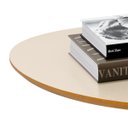 Ver imagem 7 de Conjunto Mesa Lateral em Mdf com Pé de Aço - Conjunto com 2 Mesas Off White/cedro